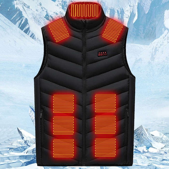 M - Motorcycle Heated Vest Intelligent Three Levels Of Temperature Adjustment Electric Heating Vest