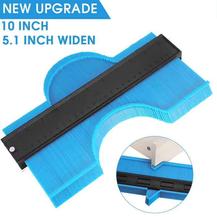 Blue - Contour Gauge 10 Inch Widen Profile Gauge Measure Ruler Contour Duplicator For Measurement Ti