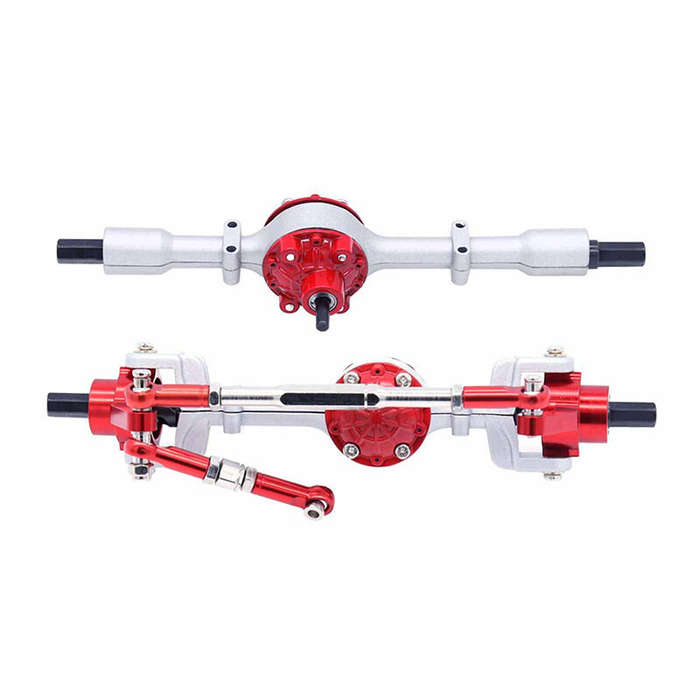 01 - Metal Upgraded Front Rear Bridge For WPL 1/16 C14 C24 B14 B24 B36 Henglong Fayee JJRC RC Car Pa