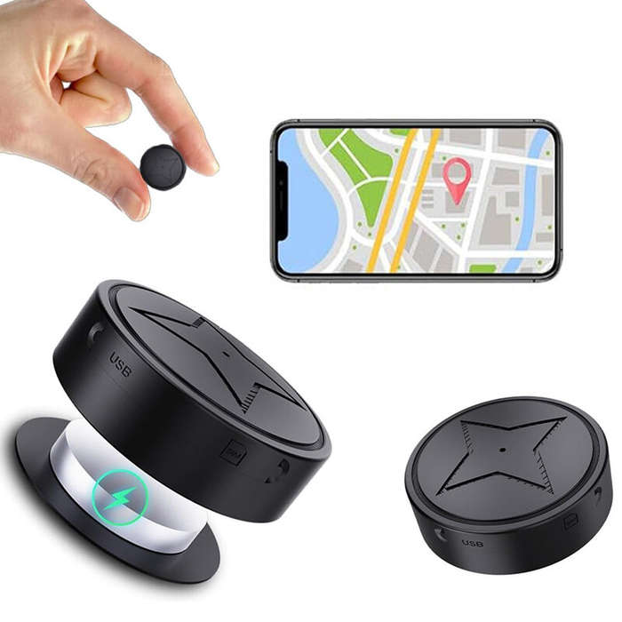 Black - Car Magnetic GPS Tracker GPS Locator For The Elderly Children Cars Electric Vehicles Strong