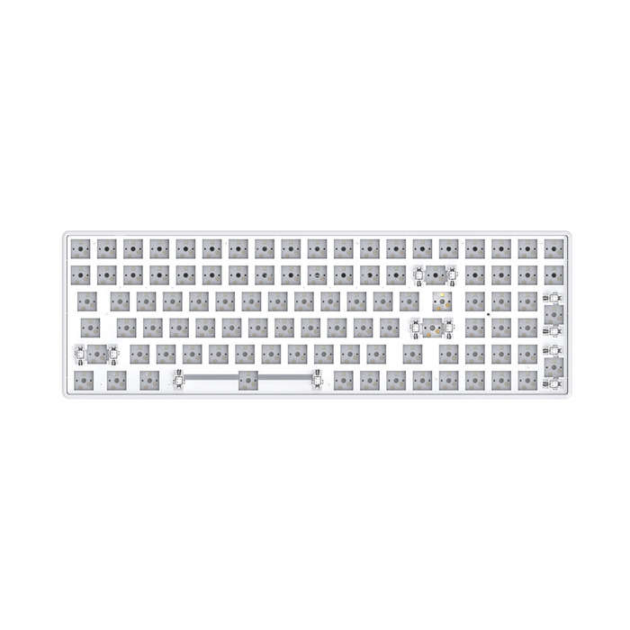 CIY Tester 100 Keys Keyboard Kit 2.4G Tri-mode Hot Swappable Mechanical Keyboard Switch Tester