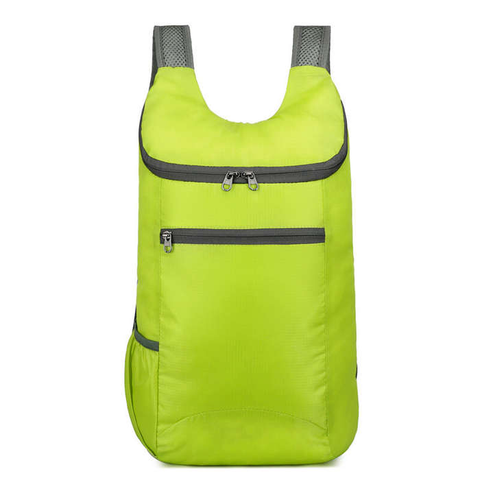 Green - Waterproof Foldable Backpack Ultralight Outdoor Folding Bag Travel Daypack Bag Packable Spor