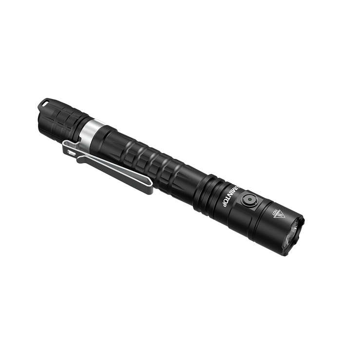 Black - Lumintop P2A Tactical Penlight Dual-Mode 1200 Lumen EDC Flashlight 330 Meters USB TYPE C 141