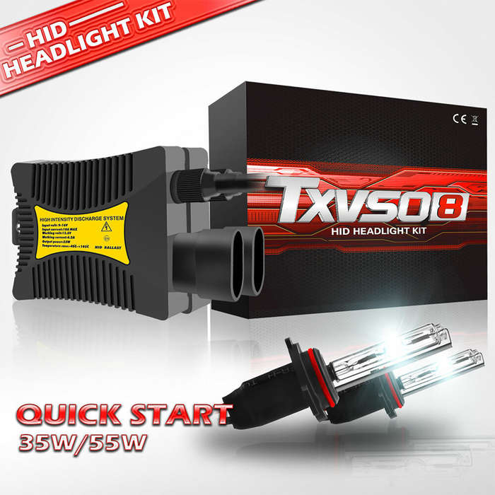 9006 - TXVSO8 LX Pair 55W Car Xenon Headlights IP68 Waterproof Rate Car Headlamp 6000K Color Tempera