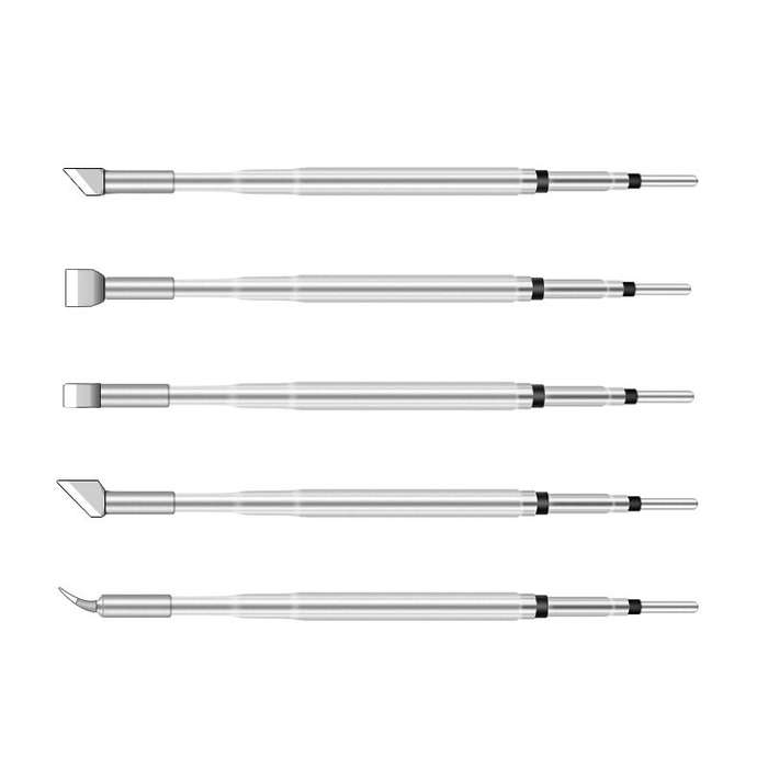HT140-4.0KS - SEQURE 1 Pair Tweezer Tip for SQ HT140 Hot Tweezers 3.0FS & 4.0FS & 5.0FS Flat Shovel