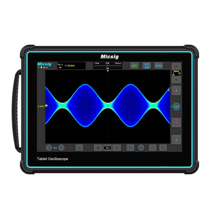 Micsig TO2002 Tablet Oscilloscope 200MHz Bandwidth 1GSa/s Sampling Rate 10.1 Inch Touchscreen High-R