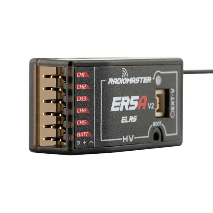 LBT Version - Radiomaster ER5A V2 2.4GHz 5CH ELRS PWM Receiver for MT12 Pocket Boxer TX16S Zorro ELR
