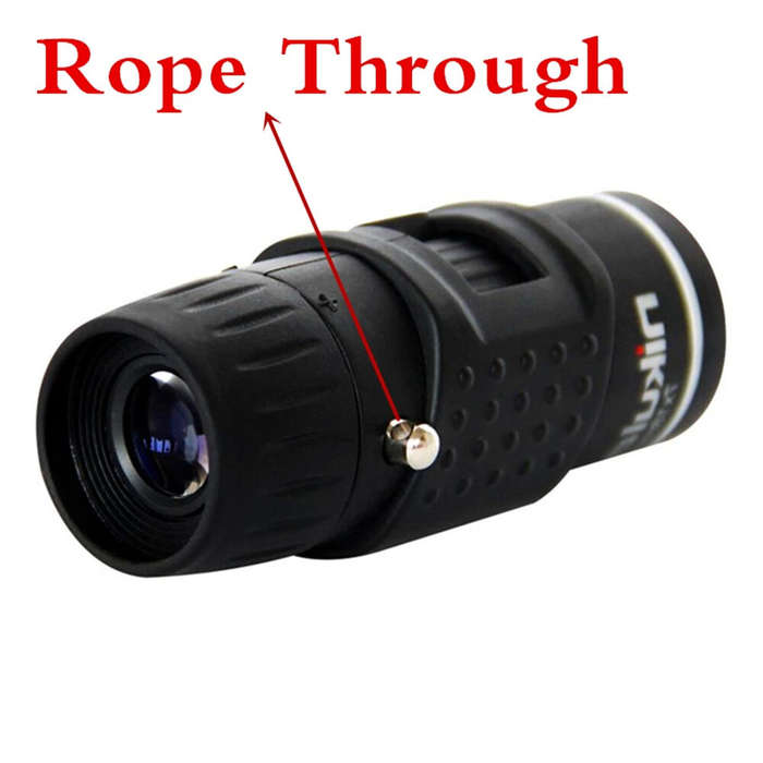 Black - Nikula HD Mini Monocular Telescope 7X18 Fully Coated Optics Bak4 Pocket Concert Spotting Sco