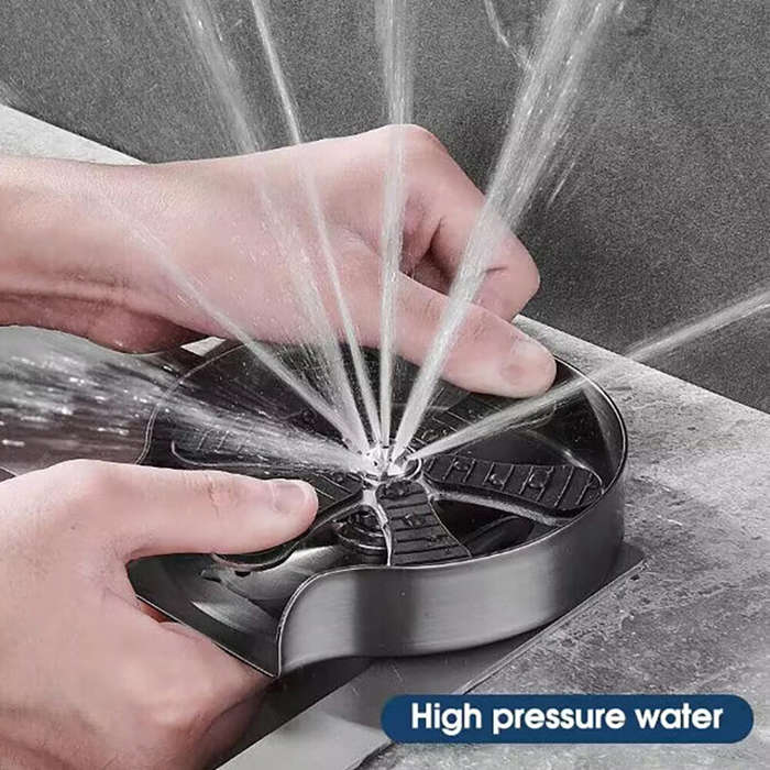 Gun Gray - Sink High Pressure Household Bar Stainless Steel Press Automatic Cup Washer Coffee Shop F