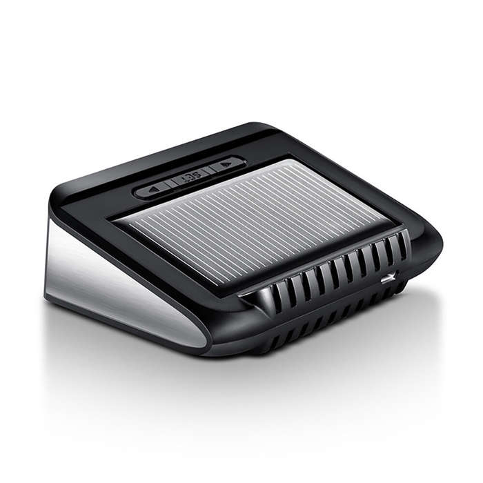 Black - Wireless Solar-Powered External Tire Pressure Monitoring System Pressure Sensor Tire Pressur