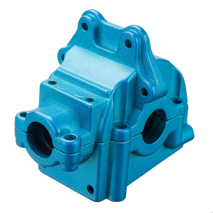 Grey - Wltoys 144001 144010 Upgrade Metal Gear Case RC Car Parts Blue/Silver/Black