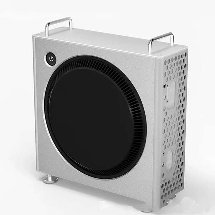 Silver - MM404 Mac/Mini Computer Host Aluminum Alloy Protective Shell Heat Dissipation Shockproof Co