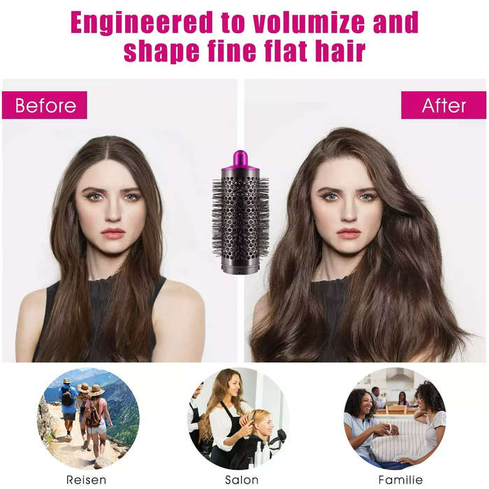 #01 - Cylinder Comb Part For Dyson Hair Dryer Adapter Fluffy Styling Roller Comb Nozzle for Dyson St