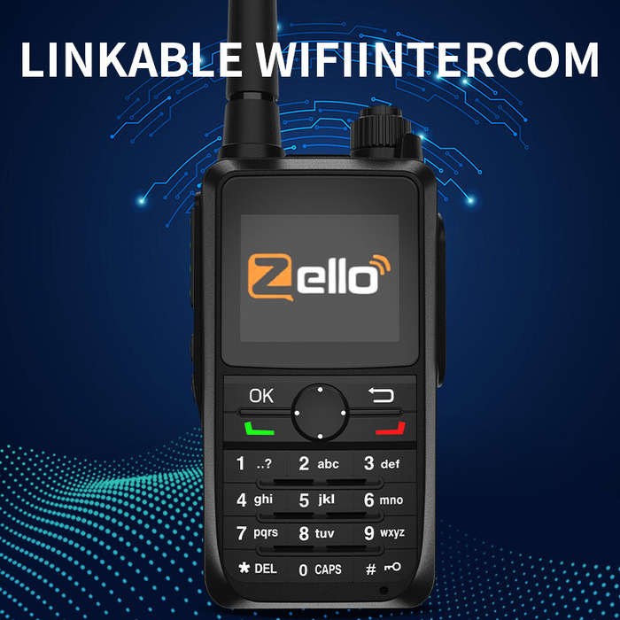 Zello DG6300 National Intercom Walkie Talkie Support WiFi bluetooth Long Range Radio IP67 Waterproof