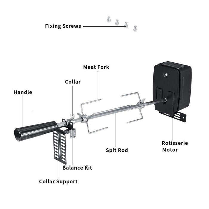 Silver - Stainless Steel Electric Barbecue Grill Barbecue Supplies Household BBQ Grill Barbecue Tool