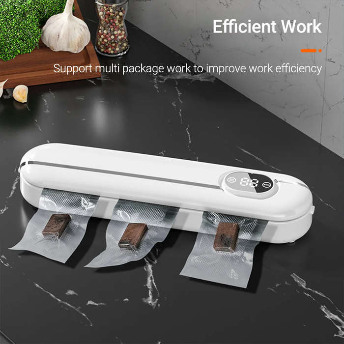 US Plug - Automatic Vacuum Sealer Kitchen Vacuum Sealer Machine Household Food Bag Keep Food Fresh W