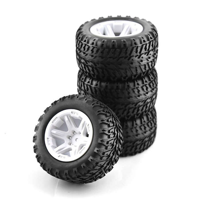 White A - 4pcs Remote Control Car Tire Connector 12mm Suitable For MJX HBX wltoys 1/12 1/14 1/16 RC