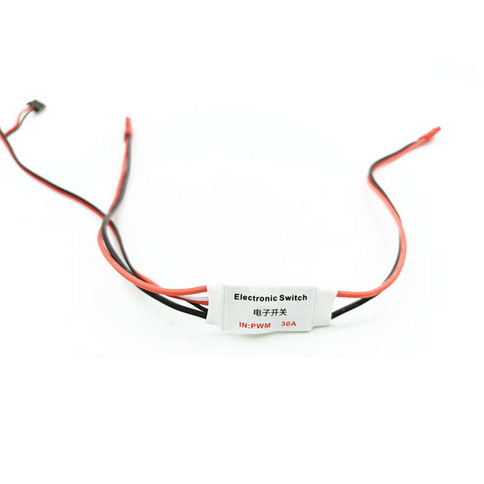 30A 3.7V-27V 1S-6S Electronic Switch Module with LED Light for FPV RC Airplane