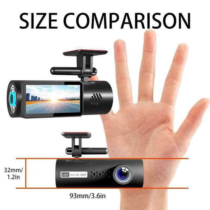 1 - 2.0 Inch Car Driving Recorder Wifi HD Front Rear Dual Recording Night Vision Car DVR Full HD 108