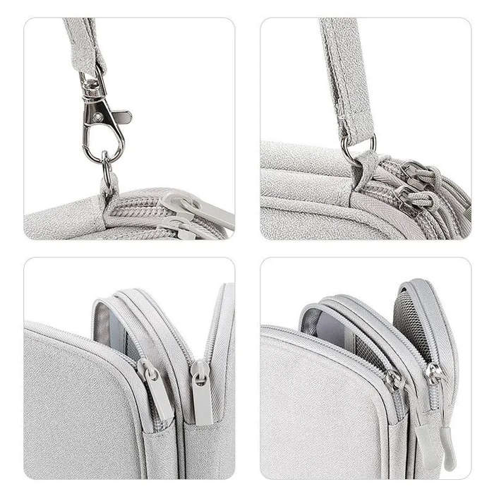 Grey - Travel Portable Digital Product Storage Bag USB Data Cable Organizer Earphone Charging Box Ba