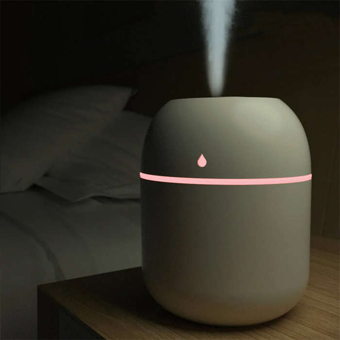 Green - USB Aroma Diffuser Humidifier Sprayer Portable Home Appliance 220ml Electric Humidifier Desk