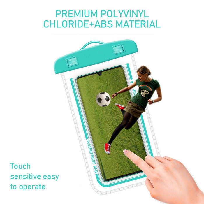 Blue - SZ-1 Universal 30M Waterproof Armband Phone Case Sealed Dry Bags Transparent Swimming Cell Ph