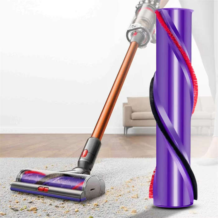 #D - Brush Roll Replacement forDyson V6 V7 V8 V10 V11 Vacuum Cleaner ABS Nylon Bristle Pet Hair Dirt