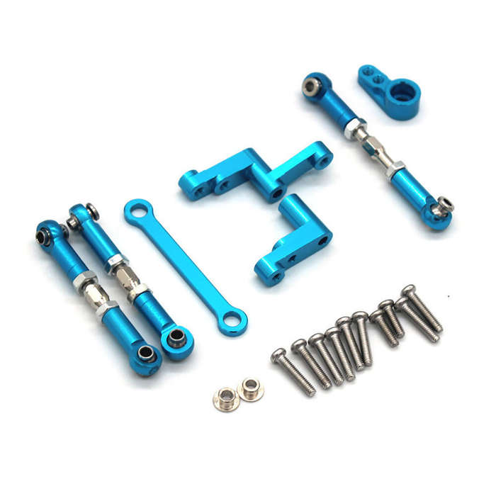Sky Blue - Upgraded Steering Components Steering Rods Servo Arms Servo Rods Accessories For MJX 1620