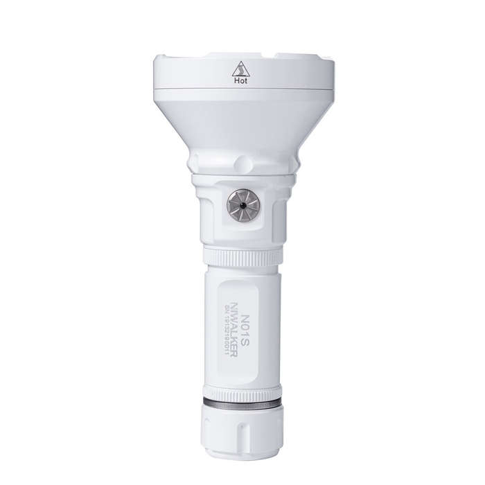White - Niwalker N01S 1800LM 1100 Meters Long Throwing LED Flashlight with 18650 Battery USB-C Recha