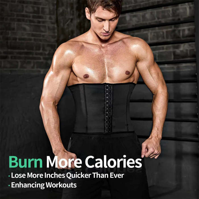 XL - Men's Abdominal Belt Posture Corrector Back Support Prevent Injury Waist Belt Belly Shapewear f