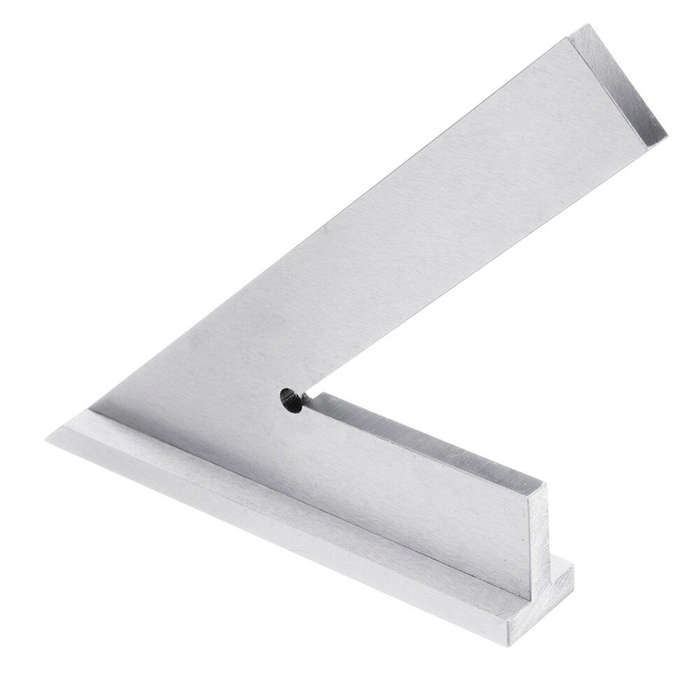 ENJOYWOOD Stainless Steel 45 Degree Miter Angle Corner Ruler Wide Base Gauge Woodworking Measuring T