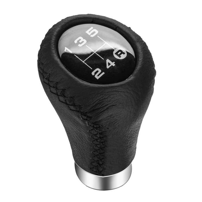 Universal 5 Speed Car Leather Shift Knob Manual Gear Stick Shift Shifter Lever