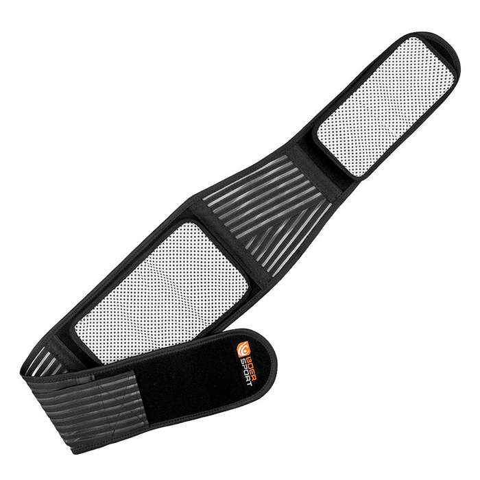 L - BOER 15 Areas Magnets Back Support Belt Self-heating Breathable Waist Brace Protection for Back