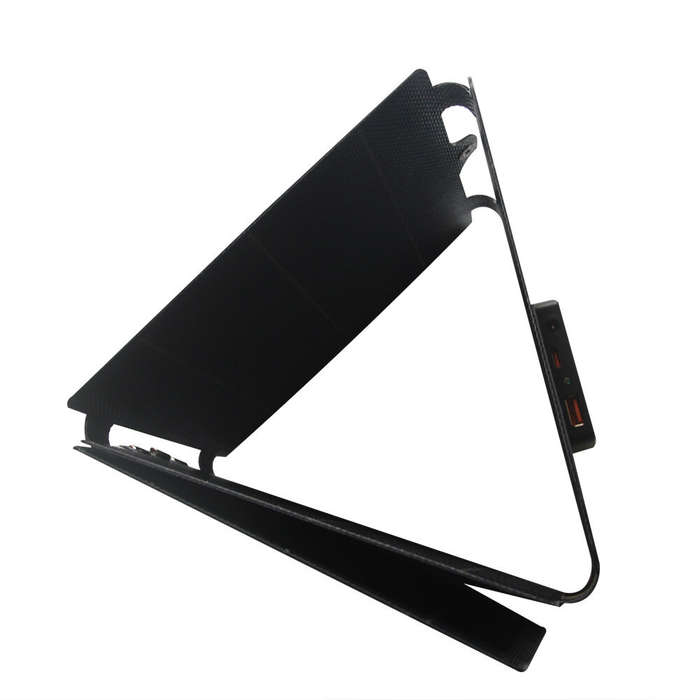 25W - 25W Portable Flexible ETFE Solar Folding Pack Outdoor Mobile Power Charger Panel USB/DC/Type-C