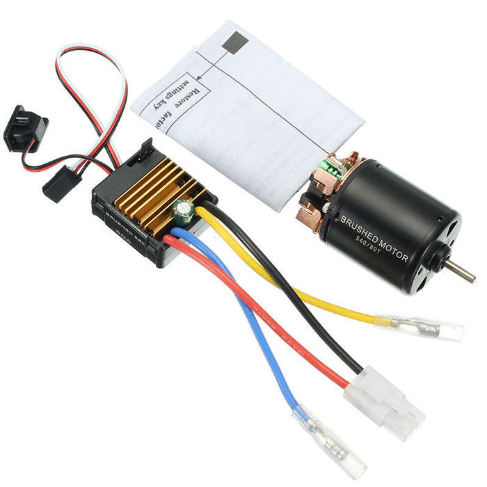 80 - 540 Motor 60A ESC Carbon Brushed 1/10 RC Crawler Shaft 3.175mm RC Car Parts