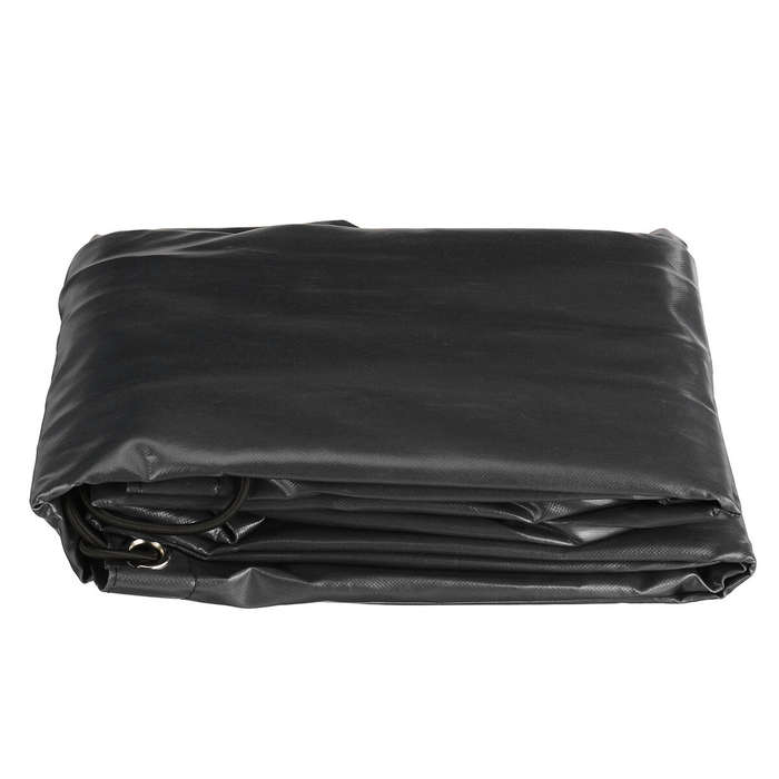 Grey - 600D Trailer Cover Waterproof Windproof Dust Protector With Rubber Belt 125x95x13cm