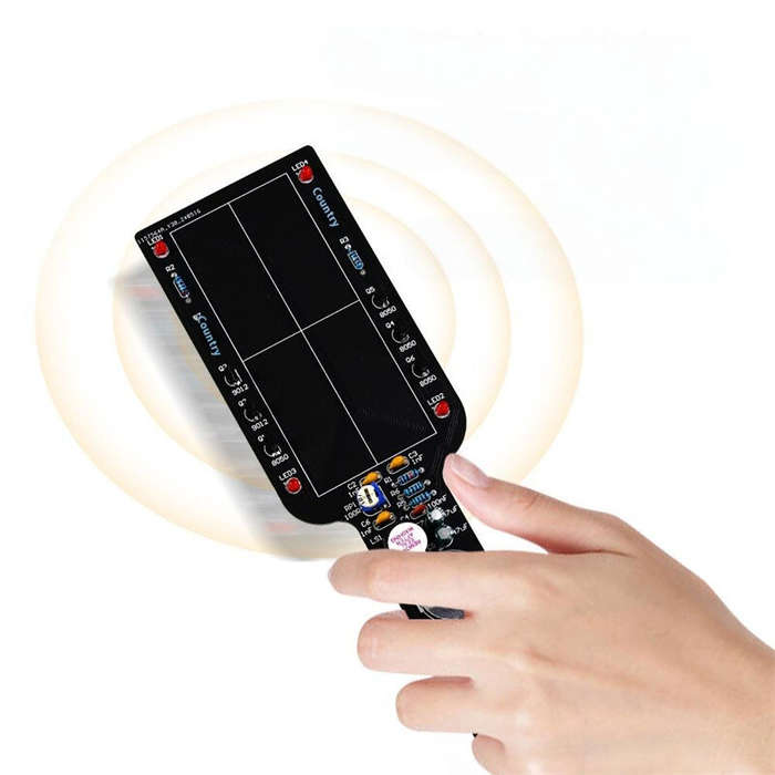 Unsoldered Version - HU-074 DIY Metal Detector Kit PCB Board LED Flash Alert Buzzer Alarm Adjustable