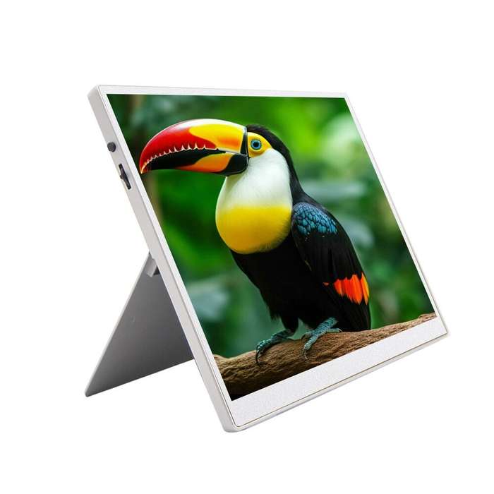 Grey - HAILESI 10.5 Inch FHD 1280P Portable Monitor Computer Gaming Display USB C External Screen fo