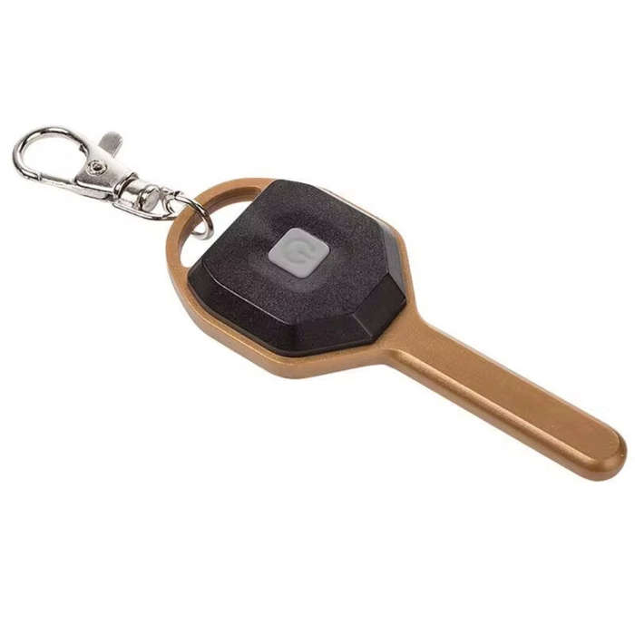 Gold - COB LED Lights Keychain Emergency Light Outdoor Portable Mini Flashlight Keychain Pocket-size