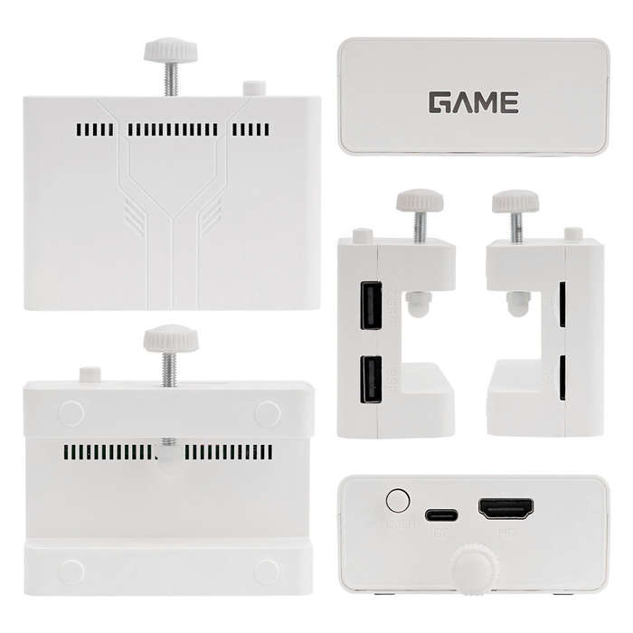 White - Handhibr Y7 Linux Portable Video Game Console 2.4G Wireless Game TV Stick Retro for PSP 4K 6