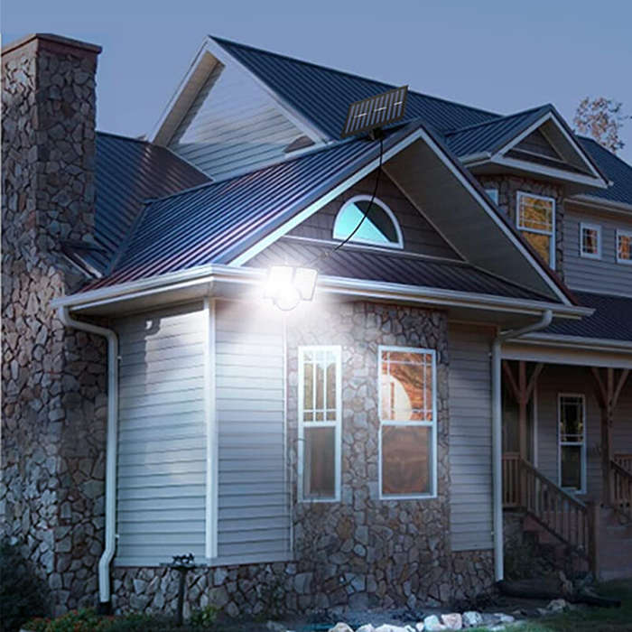 #C - Solar Light Outdoor 3 Working Mode Motion Sensor Solar Remote Control LED Garden Wall Lamp Outd