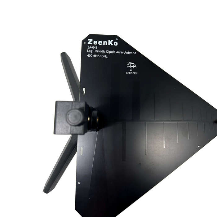 Black - ZA-048 Log-Periodic Dipole Array Antenna 400MHz-8GHz Compact Design 50 Input Resistance High