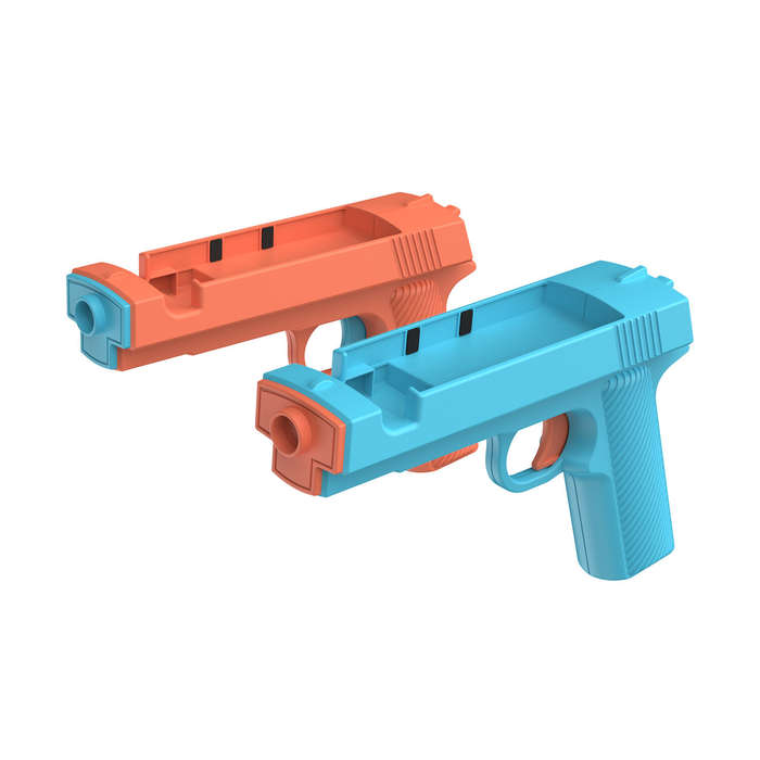 Blue/Orange - TNS-3185 Switch2 Gun Stock Handles Dual Ergonomic Grip Enhanced Aim for Shooting Games
