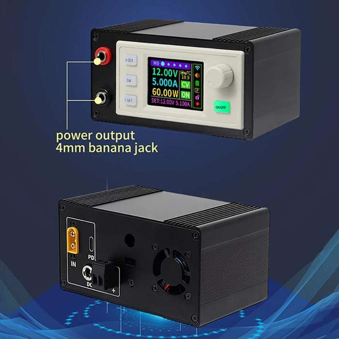 With Case - Sinilink XY6509S CNC DC Regulated Laboratory Power Supply 0-65V 585W Buck Converter Colo
