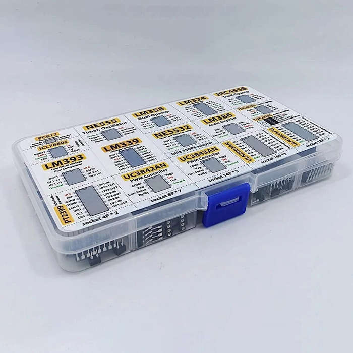 150pcs - 150 Pcs IC Chip Assortment Kit Opamps Oscillator PWM NE555 LM358 LM324 TDA2030 UC3842 ULN20