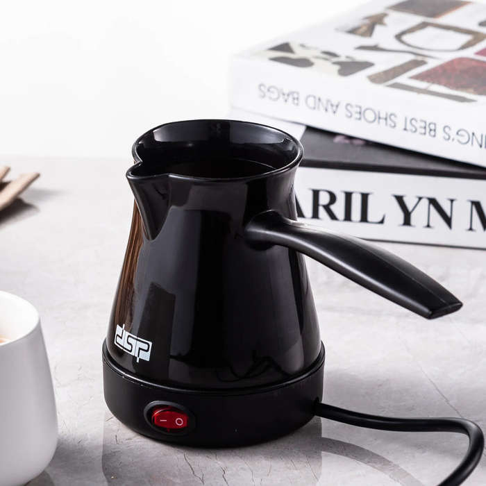 White - DSP Coffee Maker Smart Mini Electric Pour Over Kettle 300ml 220V Coffee Kettle Reusable Coff