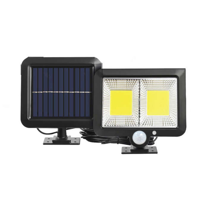 S - 108 COB Solar Light Outdoors LED Solar Powered Waterproof Street Security Lamp for Garden Garage