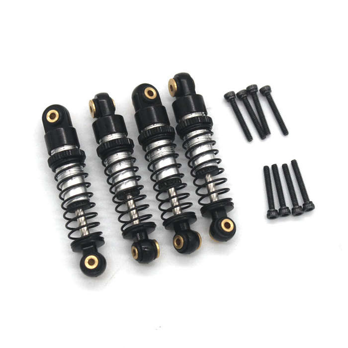 Red - Upgraded Metal Parts Oil Filled Shock Asborbers Damper for FMS 1/24 FCX24M D90 D110 Range Rove
