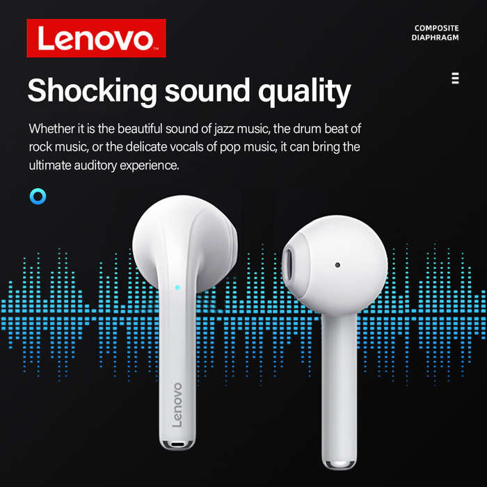 Lenovo LivePods LP50 TWS bluetooth 5.0 Earphone 13mm Dynamic HiFi Stereo Noise Reduction Touch Contr
