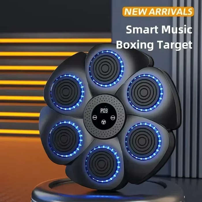 Black - KALOAD Smart Music Boxing Machine Bluetooth Wall-Mounted Boxing Trainer Reaction Exercise Bo